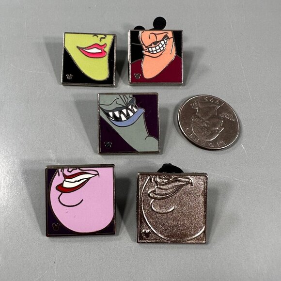 Disney Villains Chin Trading Pin Hades Ursula Brooch Badge Jewelry Badge - Picture 2 of 5